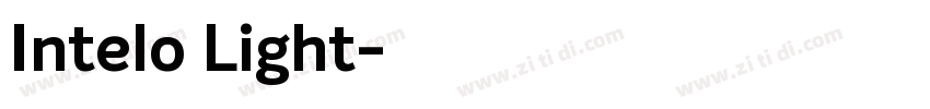 Intelo Light字体转换